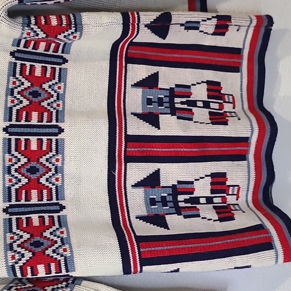 Vintage Matisse southwestern knit cardigan sweater Kachina print medium - Picture 8 of 13